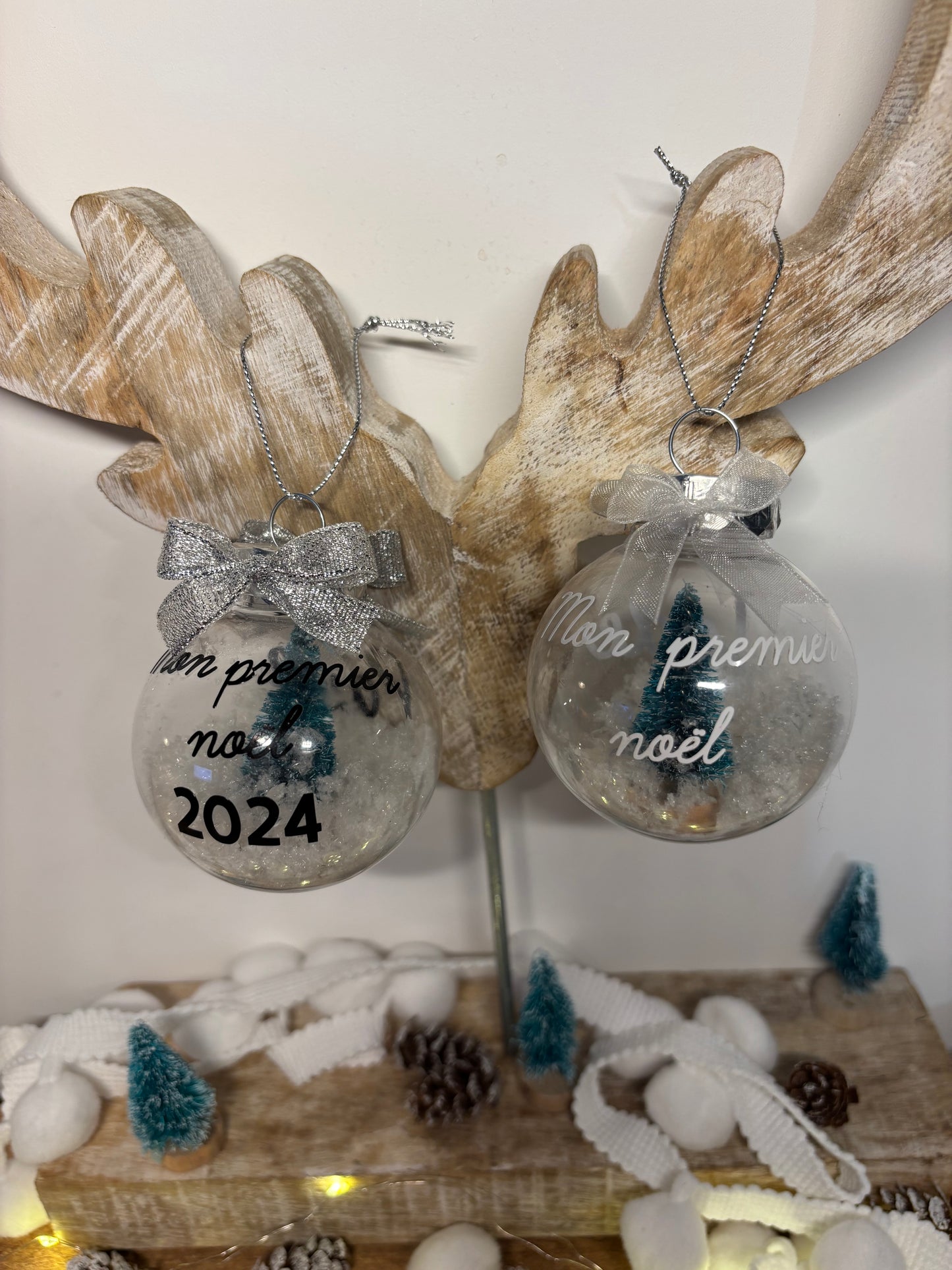 Transparent Christmas ball "my first Christmas"