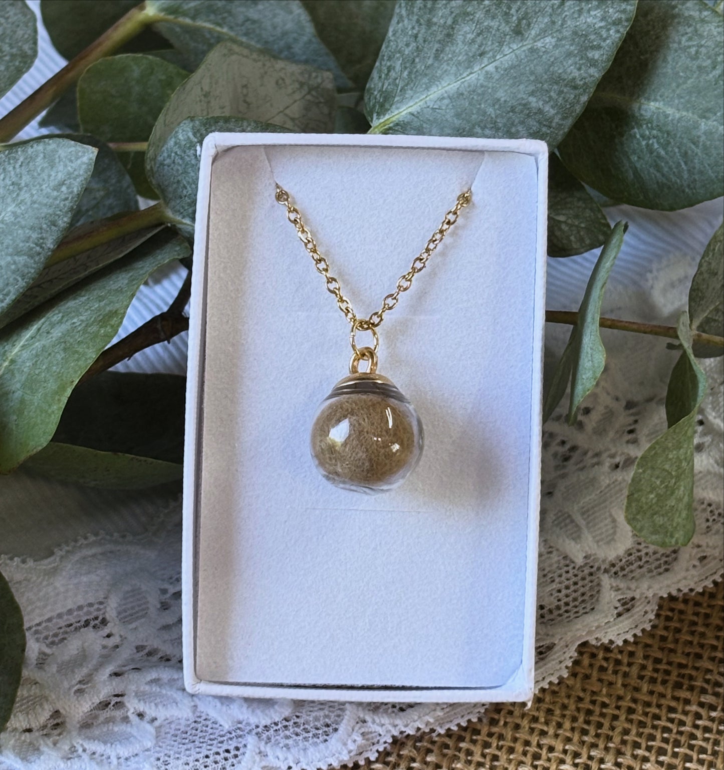 Gold bubble necklace