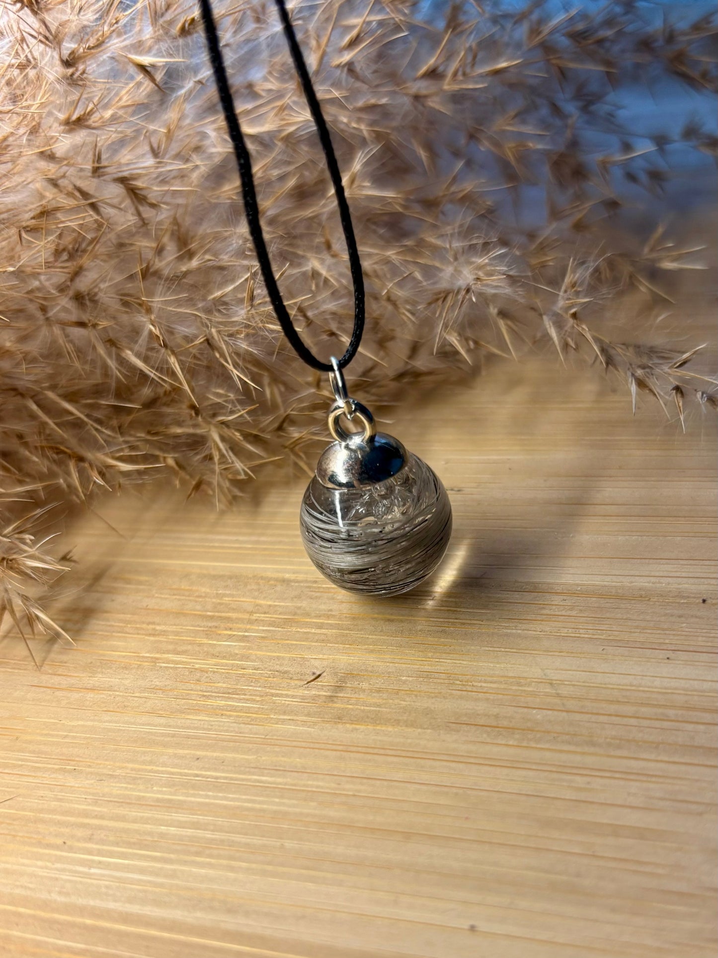 Silver bubble necklace