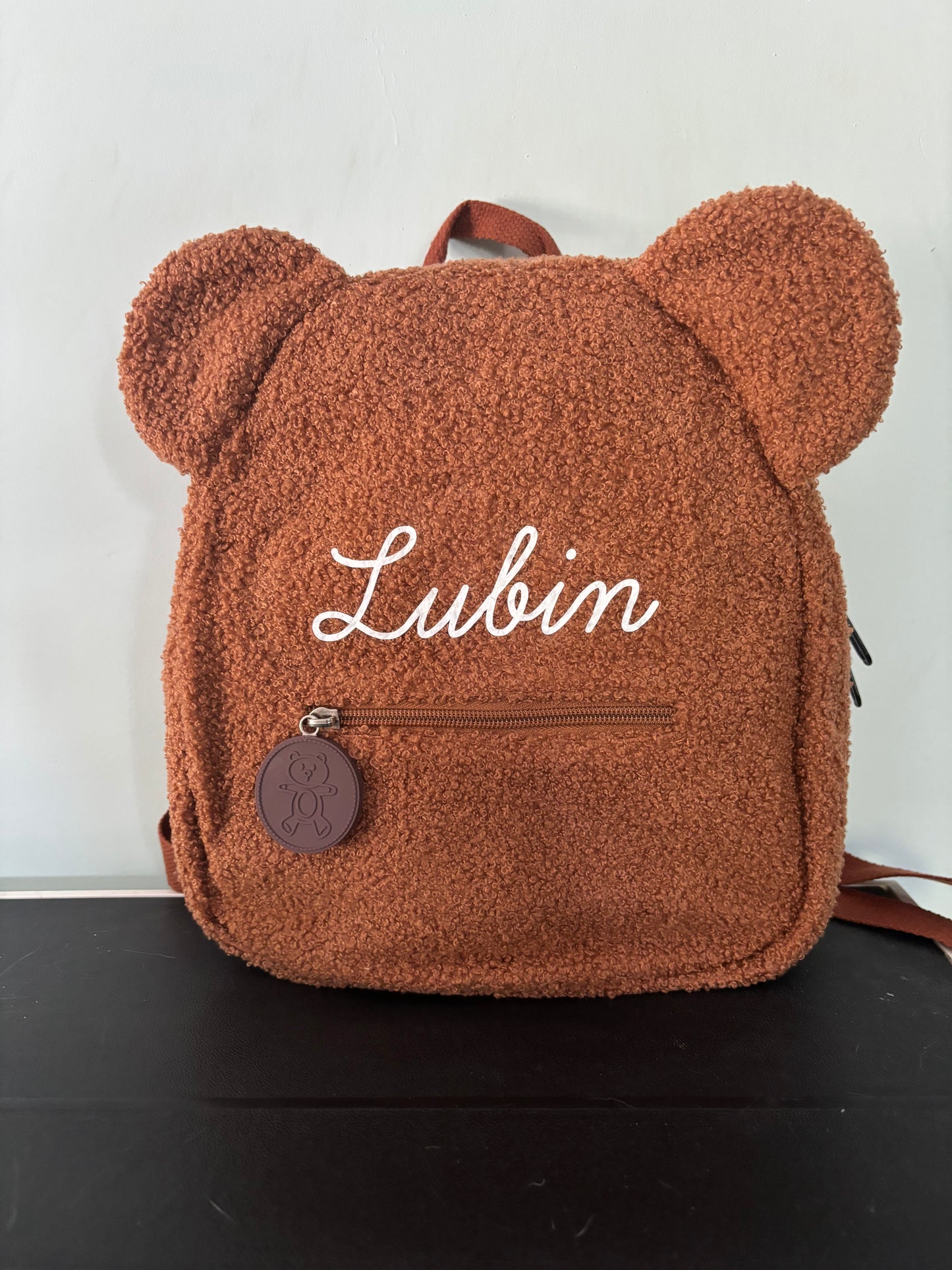 Personalisierter brauner Teddybär-Rucksack