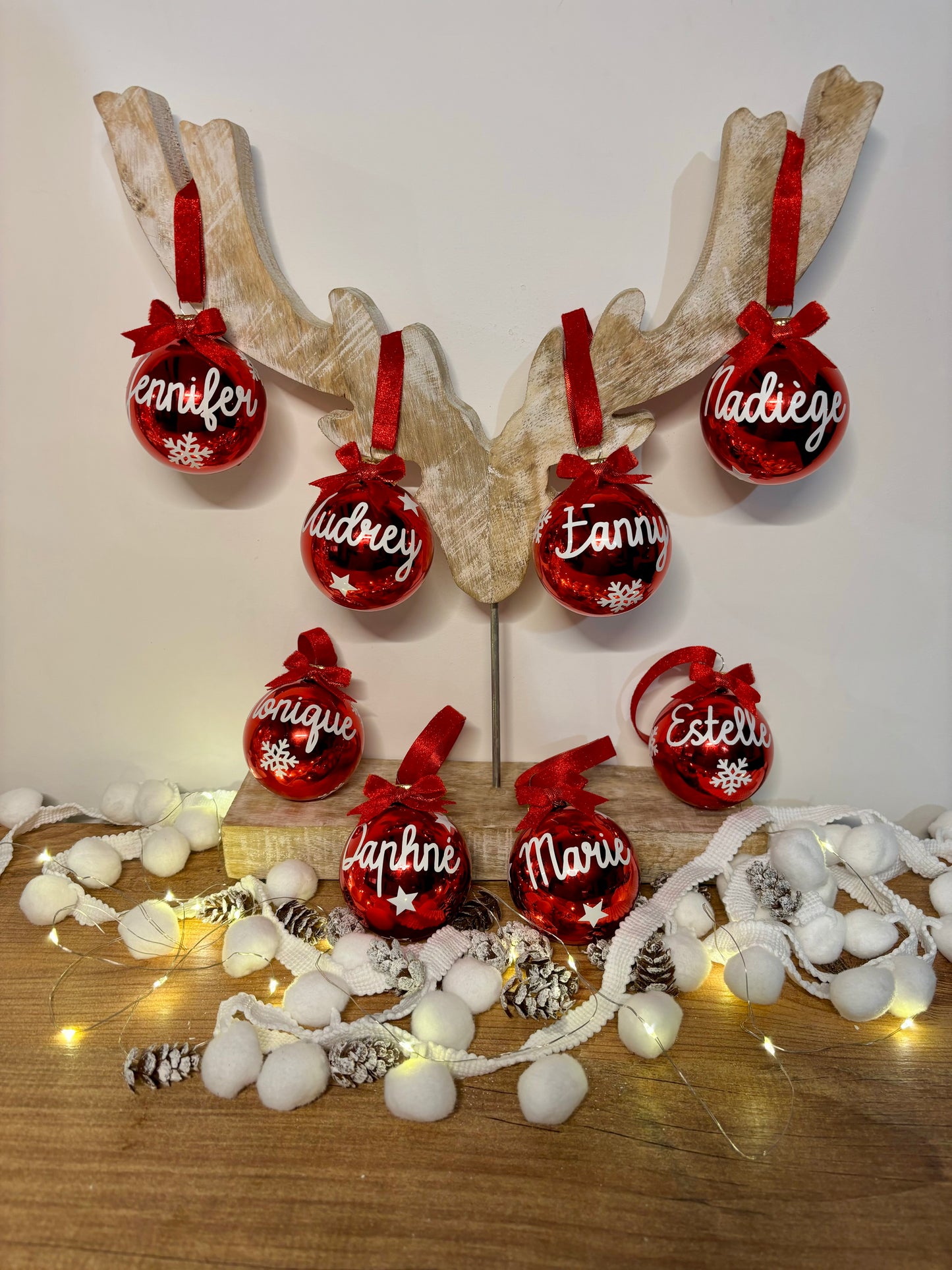 Weihnachtskugel mit Vornamen 6cm
