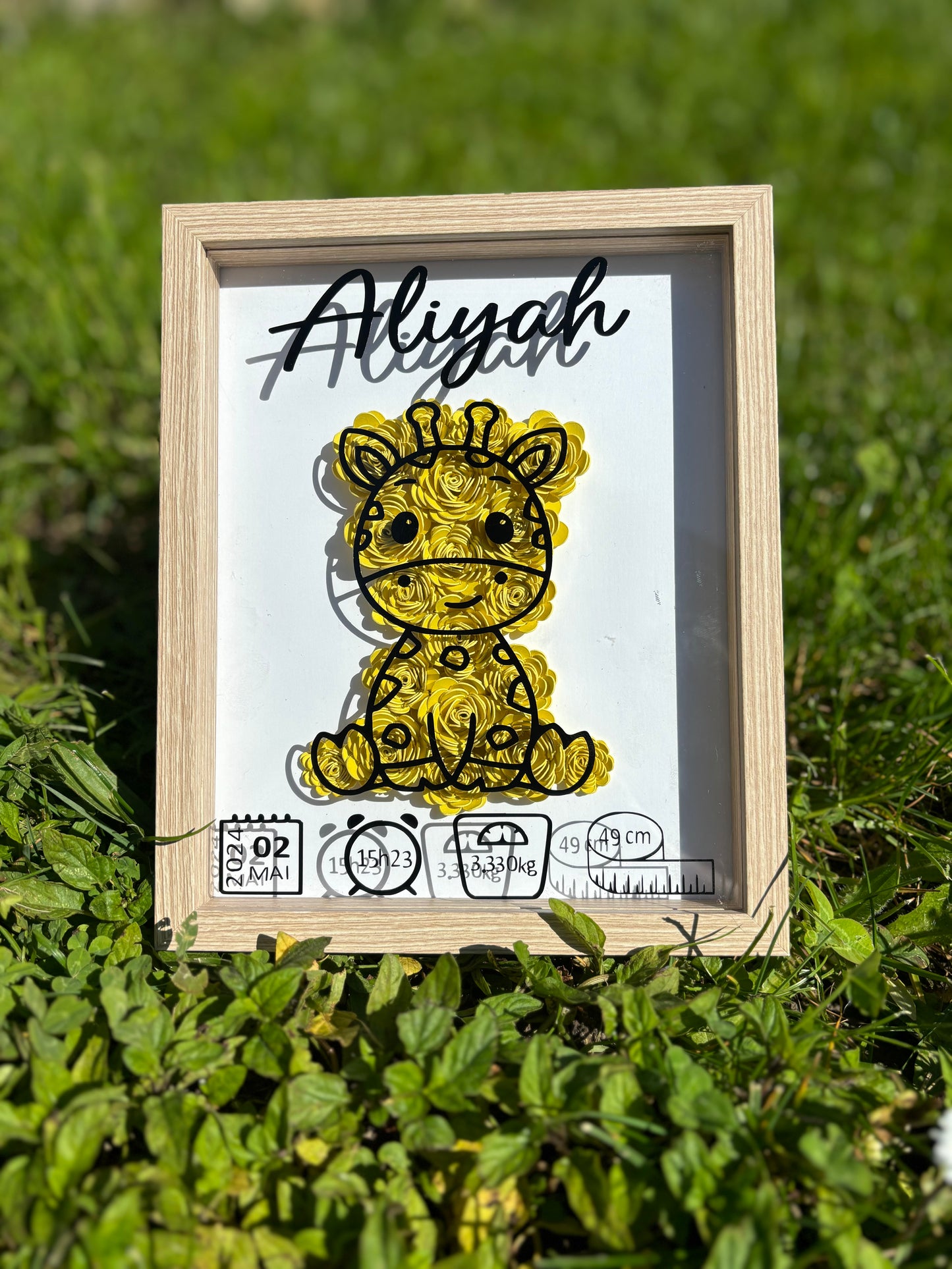 3D-Babyrahmen aus Holz