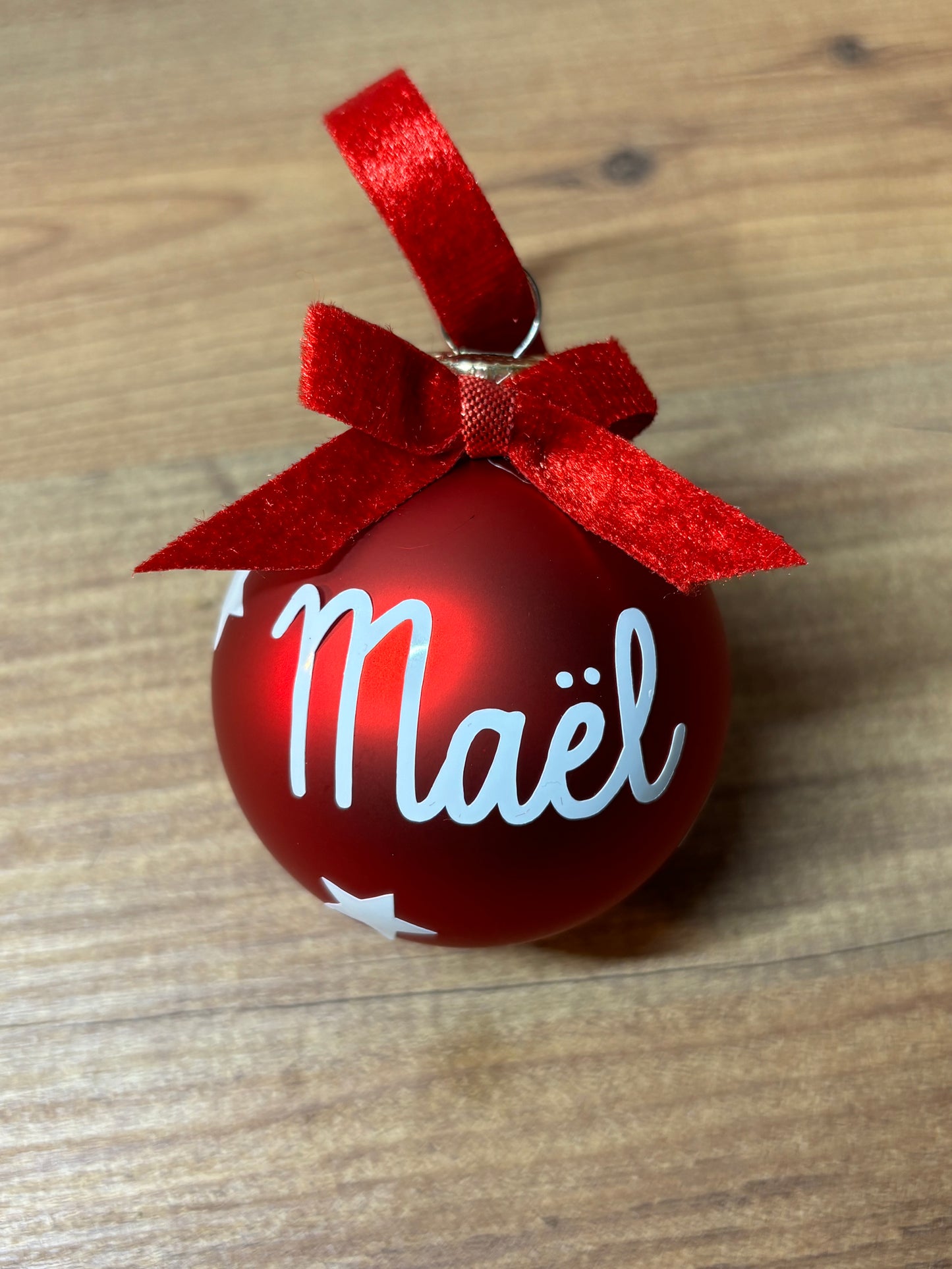 Weihnachtskugel mit Vornamen 6cm