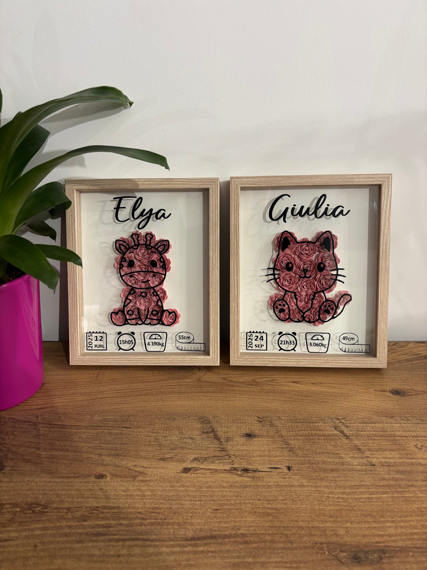 3D-Babyrahmen aus Holz