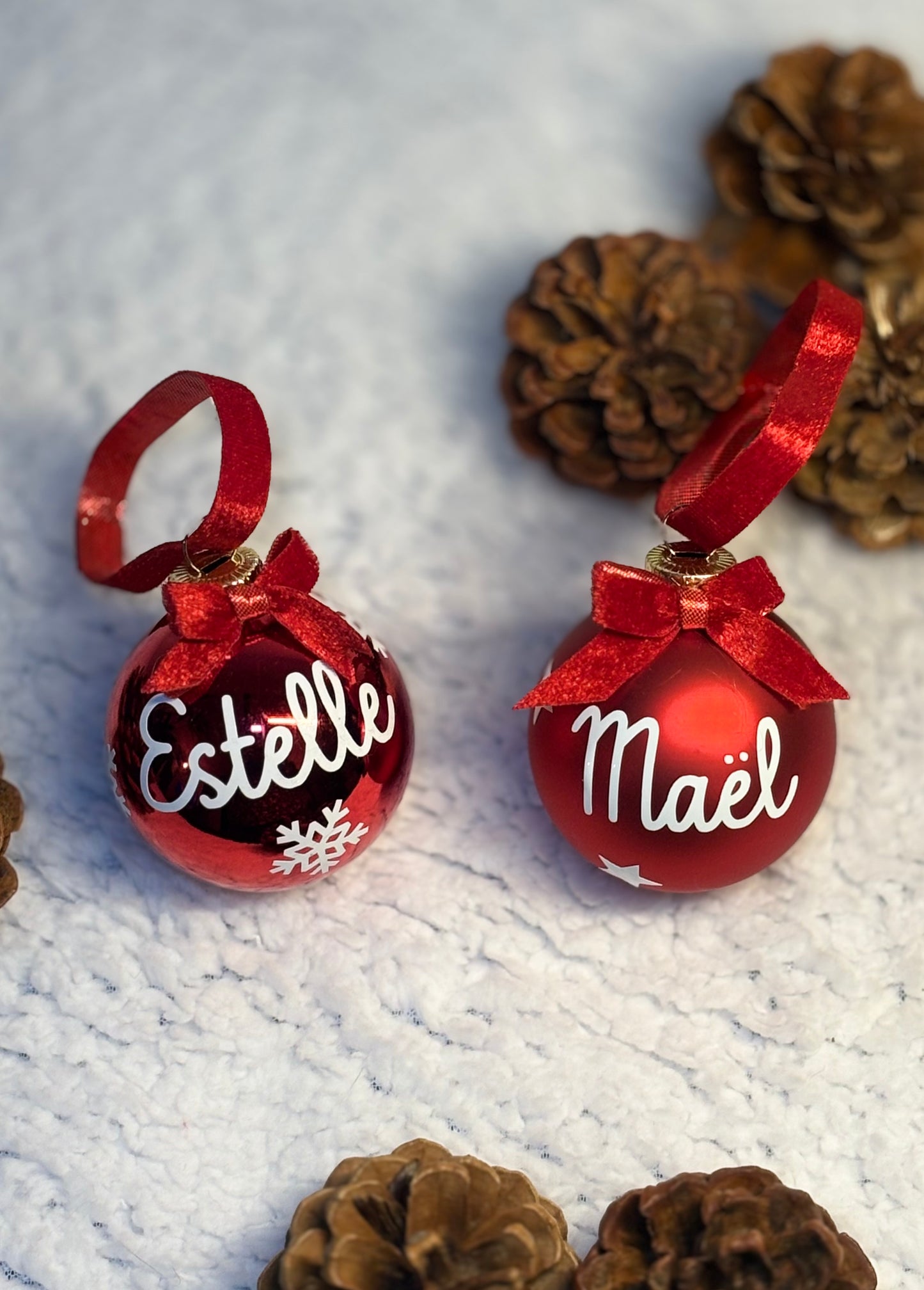 Weihnachtskugel mit Vornamen 6cm