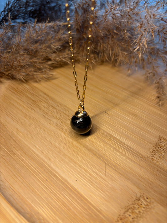 Collier bulle doré