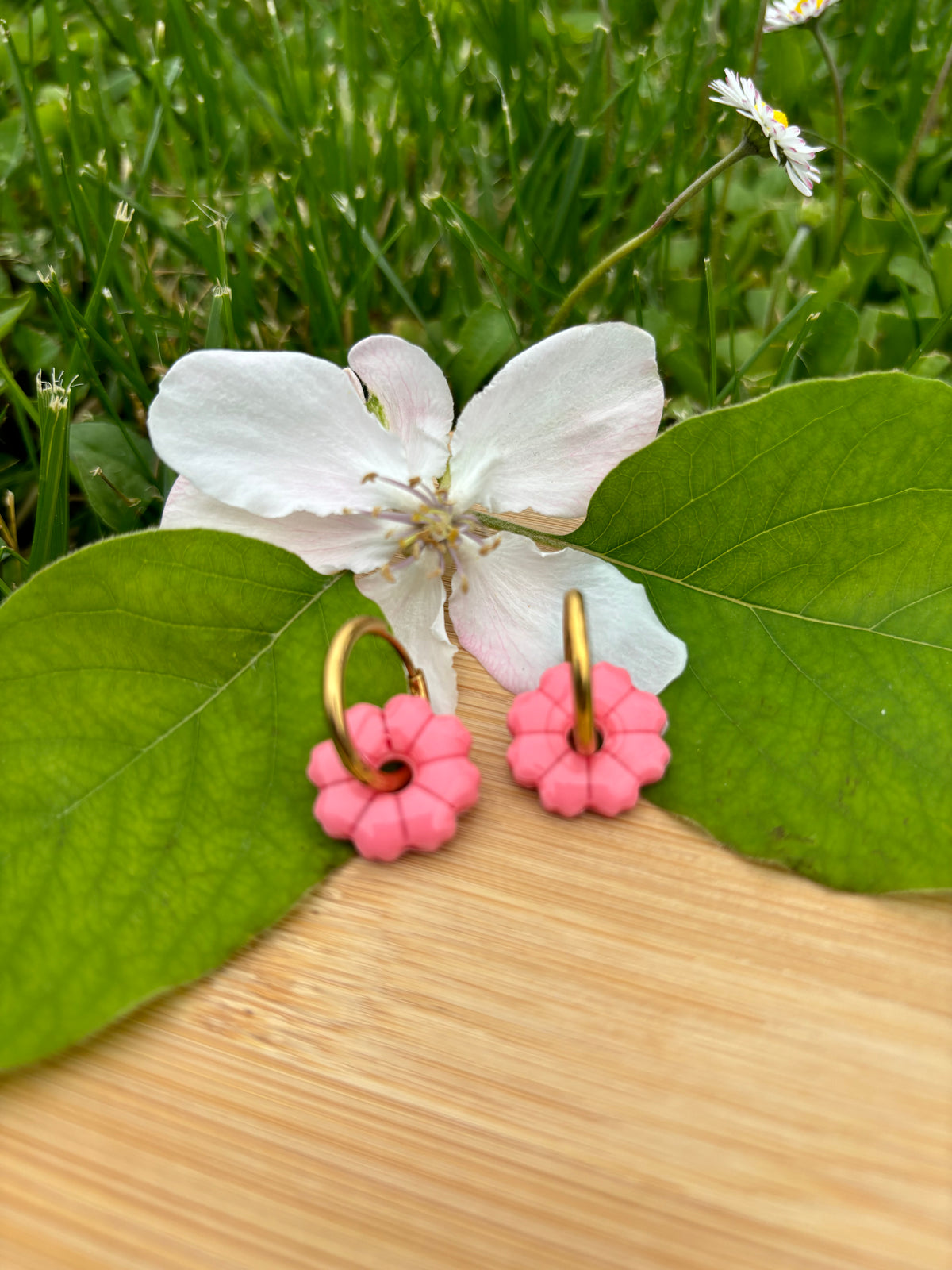 Créoles + pampilles flower