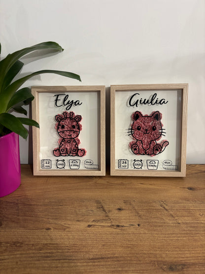 3D-Babyrahmen aus Holz